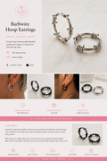 Barbwire Hoop Earrings