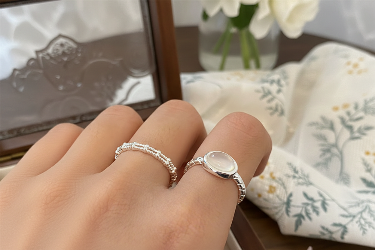 Ring - jewellery box flowers