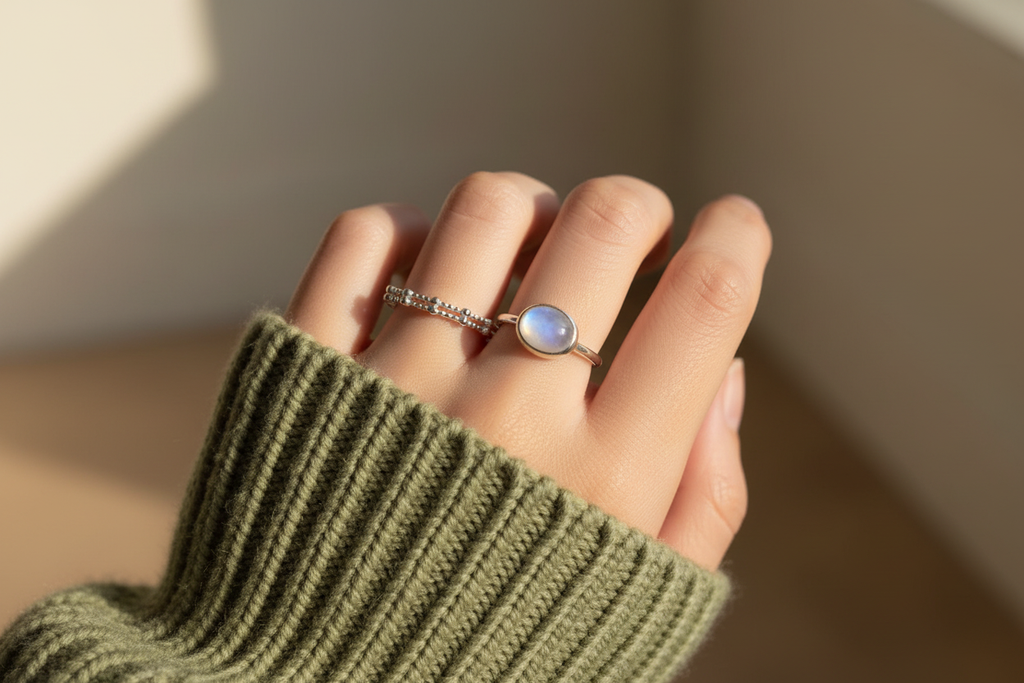 Ring - sage green knit