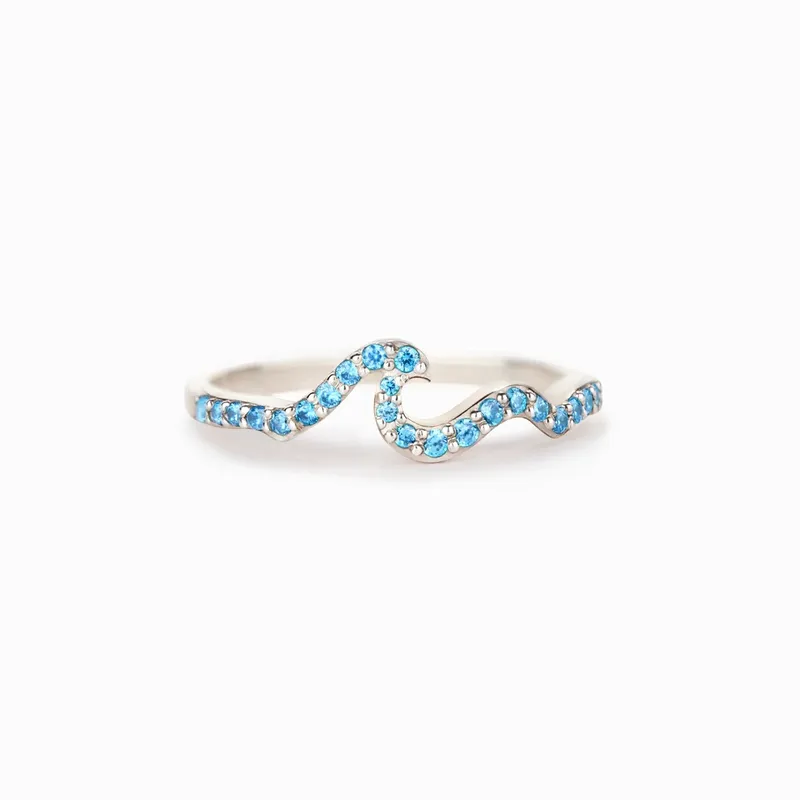 Laguna and Azure Wave Rings