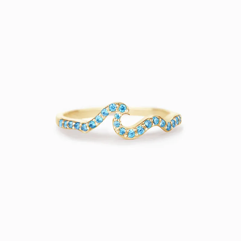 Laguna and Azure Wave Rings